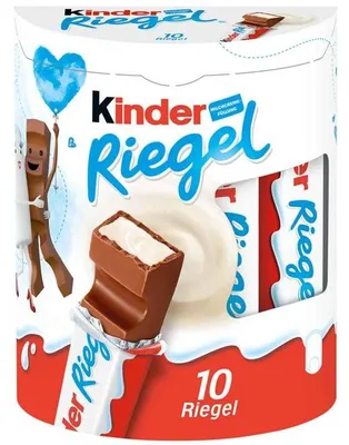 Produktbild von Kinder 4008400221021, 210 g, Milchschokolade, 10 Stück(e), Gluten, 566 kcal, 2360 kJ