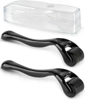 Produktbild von Microneedling-Rollen – Hautroller, Bartroller – Hautpflege – 540 Titan-Nadeln – 05 mm und 10 mm – Spezifikation nicht angegeben