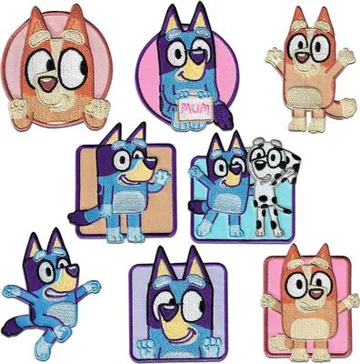 Obrázok produktu pre Comercial Mercera Bluey © - nažehľovacie nášivky, nažehľovacie nášivky, nášivky, nažehľovačky
