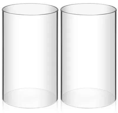 Produktbild von Glas-Kerzenhalter Zylinder 2 Stück Transparent