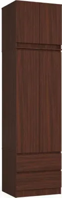 Obrázek produktu pro Šatní skříň s nástavcem 60 cm WREN - wenge