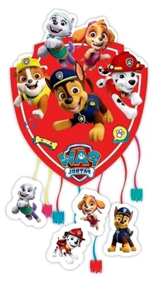 Produktbild von Paw Patrol Papier-Pinata, Rot