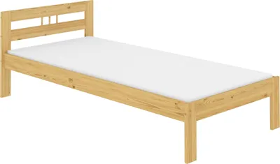 Produktbild von Kinderbett Futonbett Kiefer 90x190 Einzelbett Zubehör wählbar Massivholz V-60.64-09-190 Rollrost und Matratze inkl.