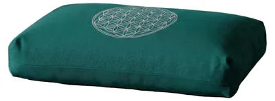 Produktbild von Yogakissen - klein - Blume des Lebens - mit Dinkelspelz-Füllung
