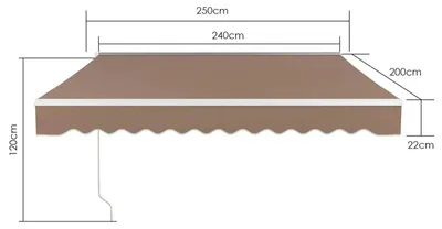 Image de Stores enrouleurs - Tissus d'ombrage - Toiles pour terrasse - Stores pour balcon - Stores solaires - Structure en aluminium