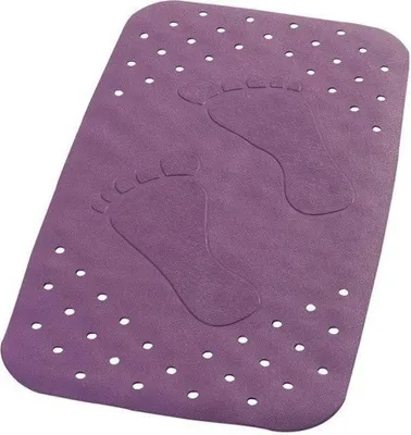 Produktbild von PLATFUS Badvorlage 38x72cmAnti-Rutsch, Kautschuk, lila