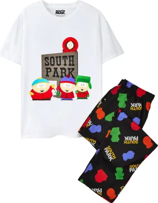 Produktbild von South Park - Pánské pyžamo NS7632 (L) (černá/bílá)
