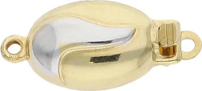 Produktbild von JuwelmaLux Perlenschließe 585/000 (14 Karat) Gold- und Weißgold JL30-09-4158
