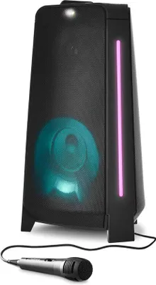 Produktbild von Karaoke-Set mit 220 Watt - True Wireless Stereo - Lichteffekten - USB AUX - 2 Mikrofonanschlüsse