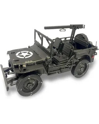 Image de Puzzle 3D Piececool, voiture militaire Willys MB, métal, 221 pièces,