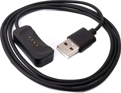 Produktbild von USB 2.0 Kabel 100 cm für Oppo Watch 4 3 2 1 pro SE für OnePlus Watch 2 Smartwatch in Schwarz