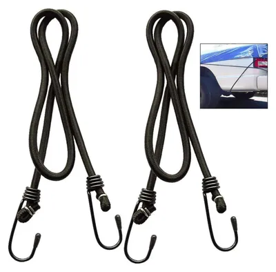 Produktbild von 2 Stück Elastische Spanngurte 140 cm mit Haken 8 mm Durchmesser Nylon