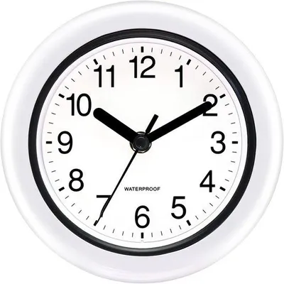 Produktbild von 17cm Wasserdichte Outdoor-Uhr Gartenuhr Wetterfest, Klar lesbar, Schalllos, Batteriebetrieben, Außenbereich, Schwimmbad, B