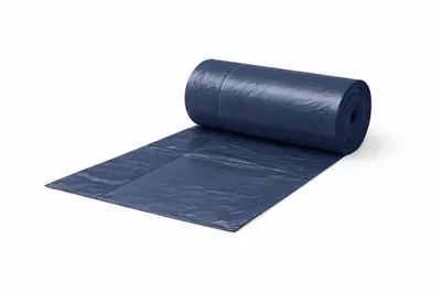 Image de Sacs poubelle RyanPack sans poignées, en PEHD, 70 × 110 cm, 20 µ, bleu foncé – 400 pièces par carton