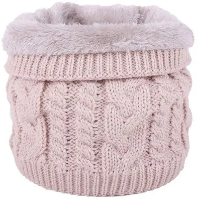 Produktbild von Dicker, gestrickter Nackwärmer – Winteraccessoire – Doppellagig