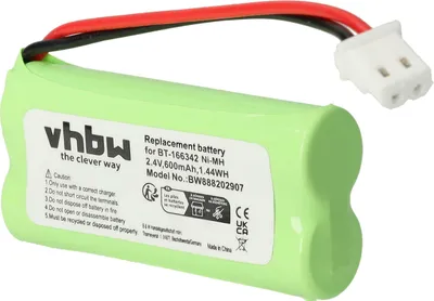 Produktbild von vhbw Akku Ersatz für Motorola BT283342, BT183342 für schnurlos Festnetz Telefon (600 mAh, 2,4 V, NiMH)