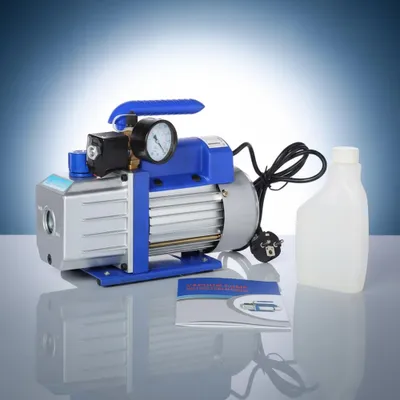 Image de Pompe à vide Mucola Pompe à vide 99L/Min avec jauge Pompe vacuomètre Climatiseurs Indicateur de dépression Pompe à piston Climatisation