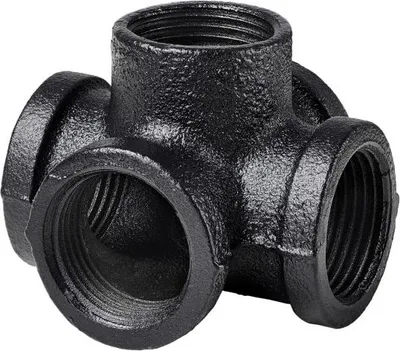 Produktbild von Dolle Eckverbinder für Pipe-Regalsystem 90° 20 mm (3/4) schwarz matt 5 Stück