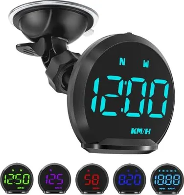 Produktbild von Kaolali 2,2 Zoll Head Up Display Car HUD Universal Digital GPS -Tachometer -Geschwindigkeitswarnung, Ermüdungserinnerung, Kompass, intelligenter Saugn