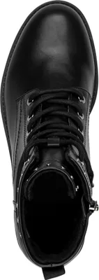 Produktbild von Tamaris Damen Stiefelette mit Nieten und schaftumspielender Schnürung 1-25133-45, Größe:42 EU, Farbe:Schwarz