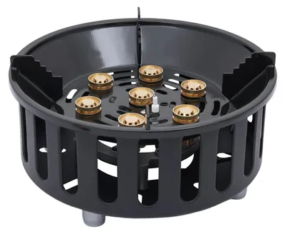 Obrázok produktu pre Prenosný plynový varič – 21000 W, vysoký výkon – silný plameň – elektrické zapaľovanie – meď – čierna farba