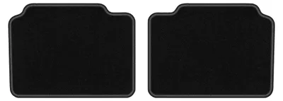 Image de Tapis arrière en moquette pour Porsche Panamera II 2017- (coupé) – 2 pièces, noirs, sur mesure – Wielganizator LUX