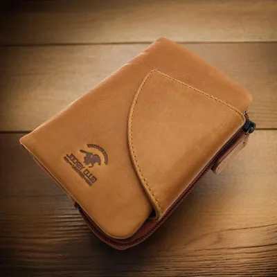 Produktbild von Jockey Club echt Leder Geldbörse Portemonnaie Geldbeutel mit RFID Schutz cognac