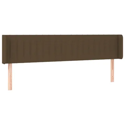 Produktbild von Kopfteil mit Ohren Dunkelbraun 183x16x78/88 cm Stoff