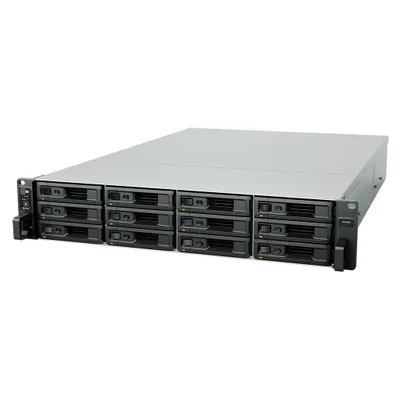 Produktbild von Synology UC3400 - NAS-Server - 12 Schächte - Rack - einbaufähig - RAID RAID 0, 1, 5, 6, 10, JBOD, 5 Hot Spare, 6 Hot Spare, 10-Hot-Spare, 1 Hot-Spare, RAID F1, F1 Hot Spare - RAM 16 GB - Gigabit Ethernet / 10 Gigabit Ethernet - iSCSI Support