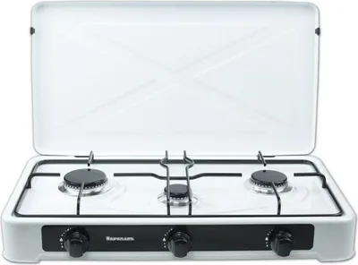 Obrázok produktu pre Varná doska plynová Ravanson K-03TB [biela; 3 zóny]