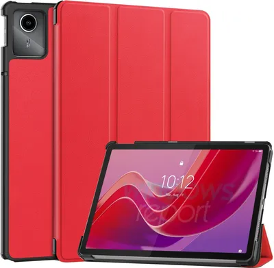 Produktbild von Schutzhülle für Lenovo Tab M11 11" (2024) Hülle TB-330FU TB-330XU Smart Cover Case Schutz Hülle Etui Tasche Standfunktion Wake Up & Sleep - Rot
