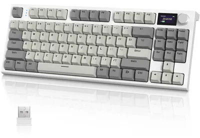 Obrázok produktu pre Mechanická herná klávesnica – 75 % kompaktný formát – trojrežimové pripojenie – RGB podsvietenie