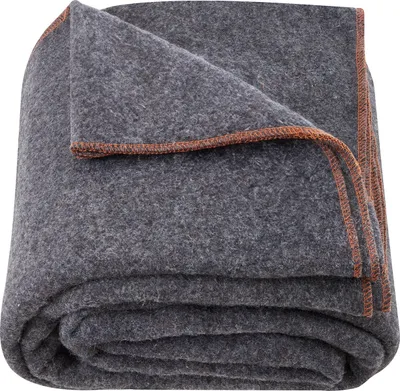 Produktbild von SucceBuy Woll-Campingdecke, groß 163,2 x 223,5 cm, warm und wasser- und winddicht, flammhemmend, ideal für draußen, 80 % Wolle, Hellgrau