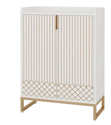 Immagine prodotto di Scarpiera con ante HOGA-XK00465, a 5 ripiani, 33,7 cm x 73,4 x 104,4 cm, bianca