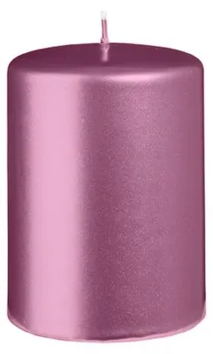 Produktbild von Stumpenkerzen Metallic Matt Orchidee 100 x Ø 70 mm, 6 Stück