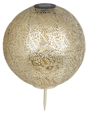 Produktbild von Solar Kugel 30cm LED Gartenleuchte Ball Lampe Outdoor warmweiß