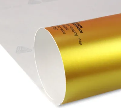 Produktbild von (40,06€/m²) Avery Dennison® Supreme Wrapping Film Satin Energetic Yellow Metallic