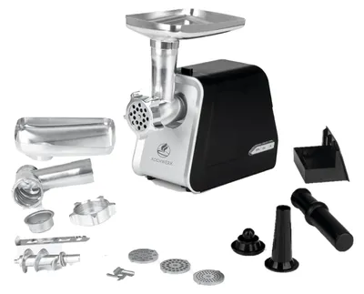 Elektrischer Fleischwolf 1600 W, 4-in-1, bis 2000 g/min, inkl. Zubehör