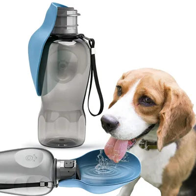 Produktbild von Hundetrinkflasche für unterwegs, 500 ml, auslaufsicher, für Hunde