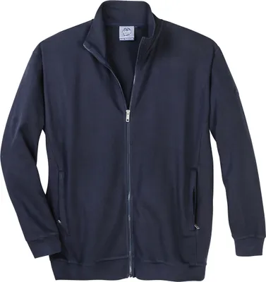 Produktbild von Übergröße Stehkragen Sweatjacke dunkelblau Ahorn