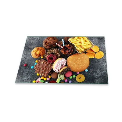 Produktbild von Herdabdeckplatte Glaskeramik 1 Teilig 80x52 Abstrakt Bunt Abdeckung Glas Spritzschutz