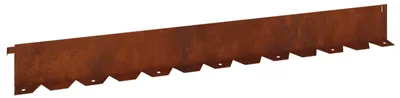 Obrázok produktu pre vidaXL Ohraničenie trávnika, 10 ks, 102 x 10 x 4 cm, oceľ, hrdzavá