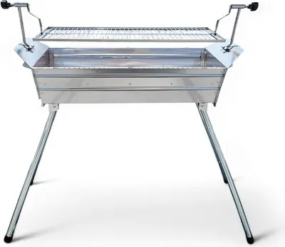 Produktbild von Mangal Ararat Edelstahl 2mm Schaschlikgrill mit verstellbarer Grillhöhe