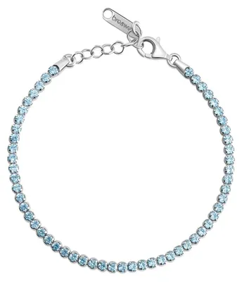 Produktbild von Tennisarmband mit Cubic Zirkonia Fancy Cloud Hellblau FCL107