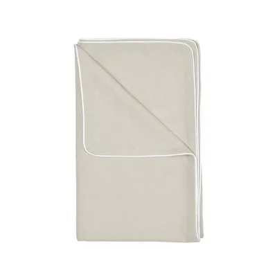 Produktbild von KraftKids Babydecke Leinen Natur Braun