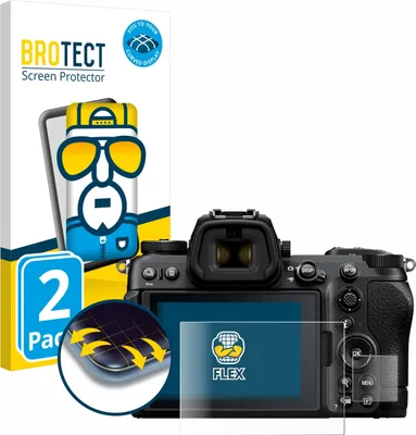 Produktbild von 2x BROTECT Fullscreen Schutzfolie für Nikon Z6 III Displayschutz Folie Fullcover Klar Transparent
