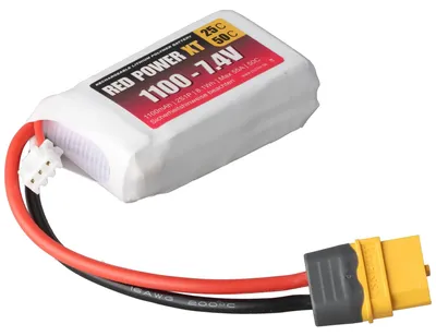 Image de Batterie LiPo RED POWER XT 1100 - 7,4 V