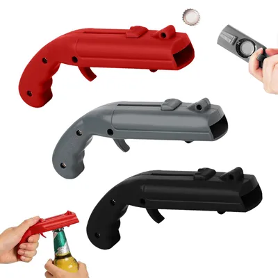 Cap Gun Flaschenöffner Pistole, 3 Stück, lustiges Kronkorkenpistole