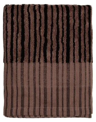 Zdjęcie produktu dla HOMLA Ręcznik DEMI w brązowo-czarne paski 50x90 cm
