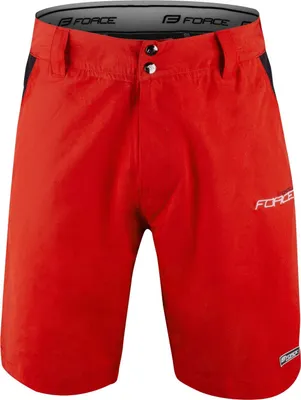 Produktbild von FORCE MTB Shorts BLADE Innenhose & GEL Pad, rot : Größe - XS Größe: XS